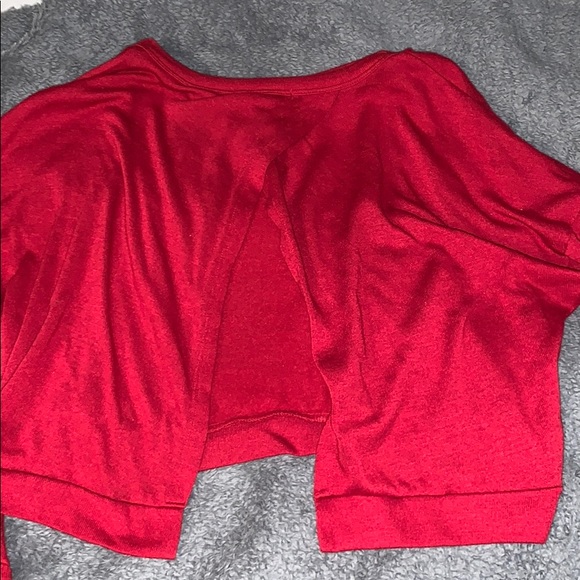Open back red top - Picture 3 of 3